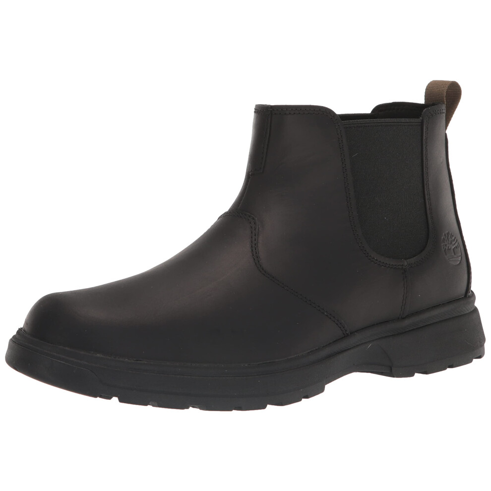 Timberland Men's Atwells Ave Chelsea Boot  Black Full-Grain  11.5