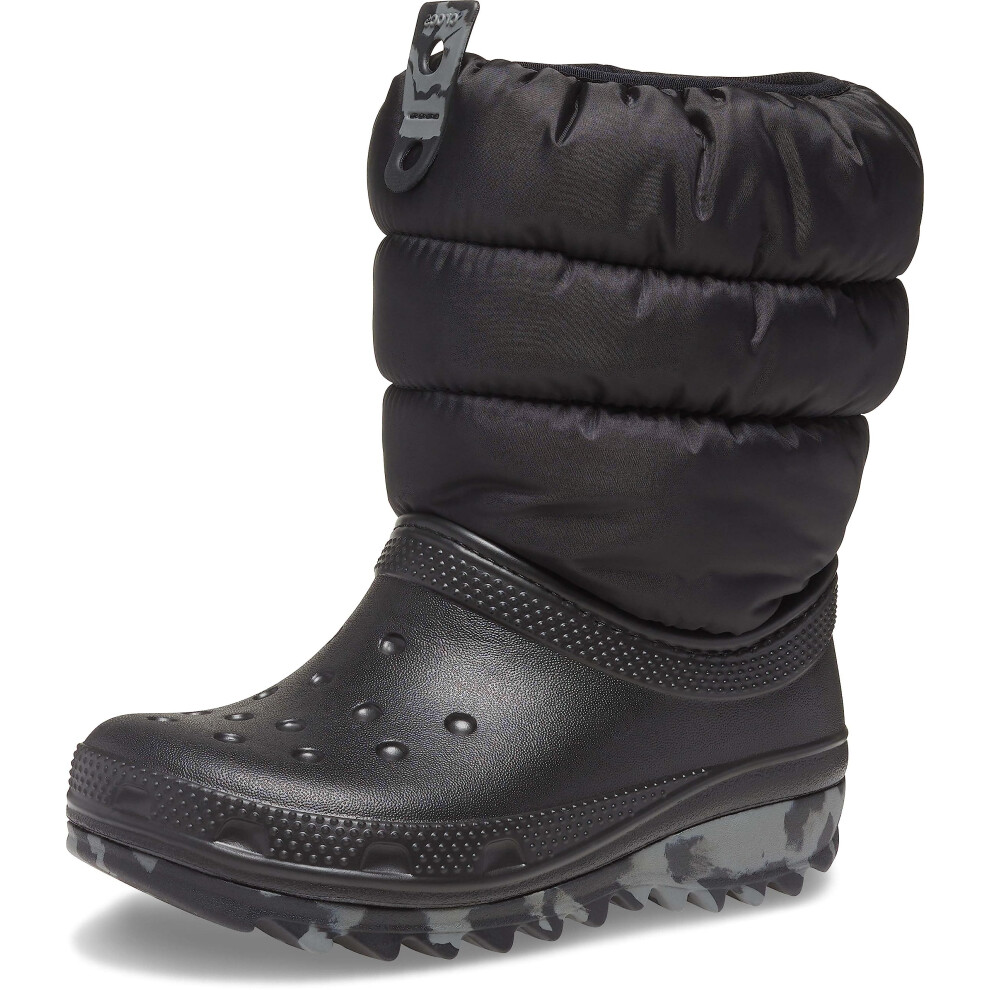 Crocs Classic Neo Puff Winter Boots Snow  Black  4 US Unisex Big Kid