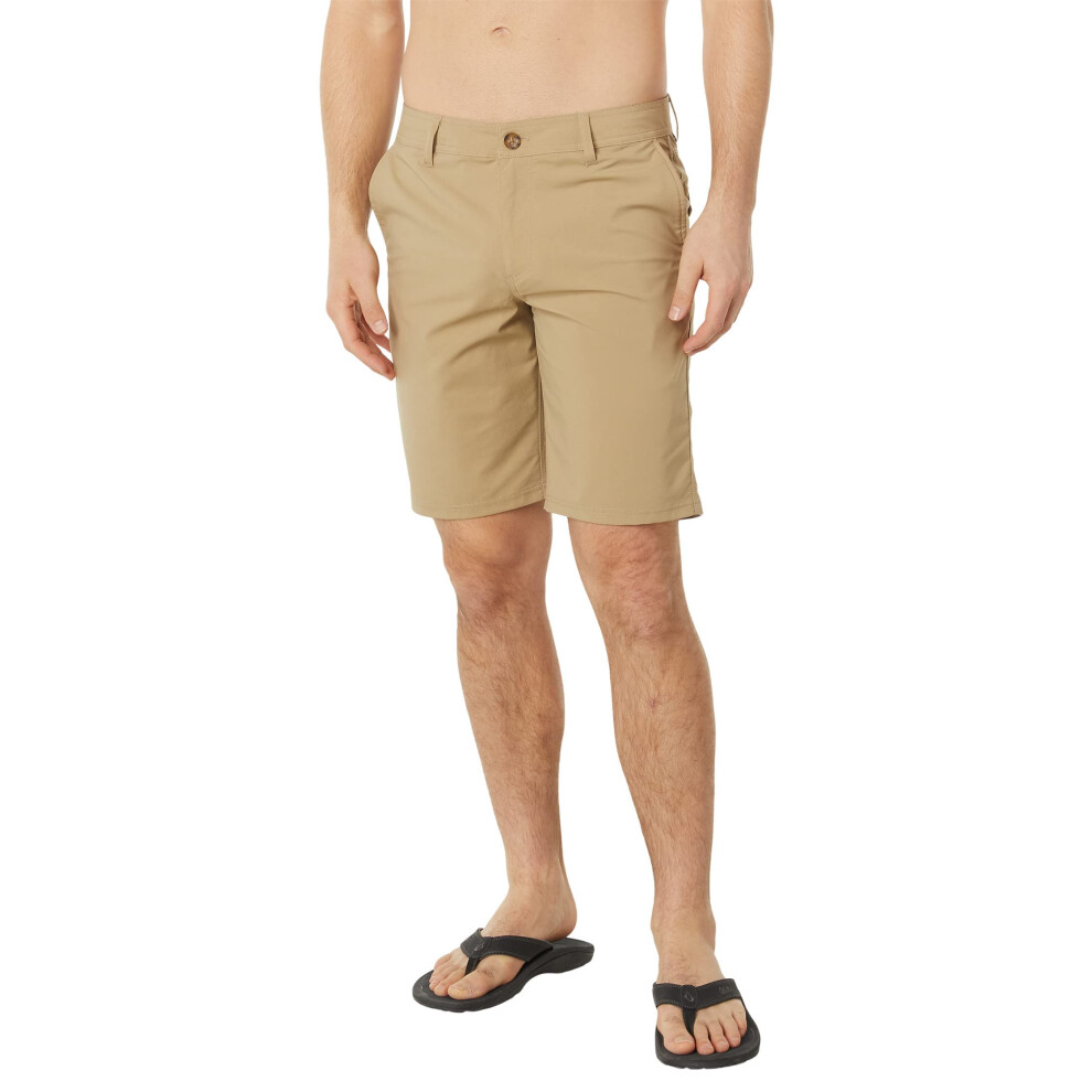 Mens Stockton 20 Hybrid Shorts  Khaki  34