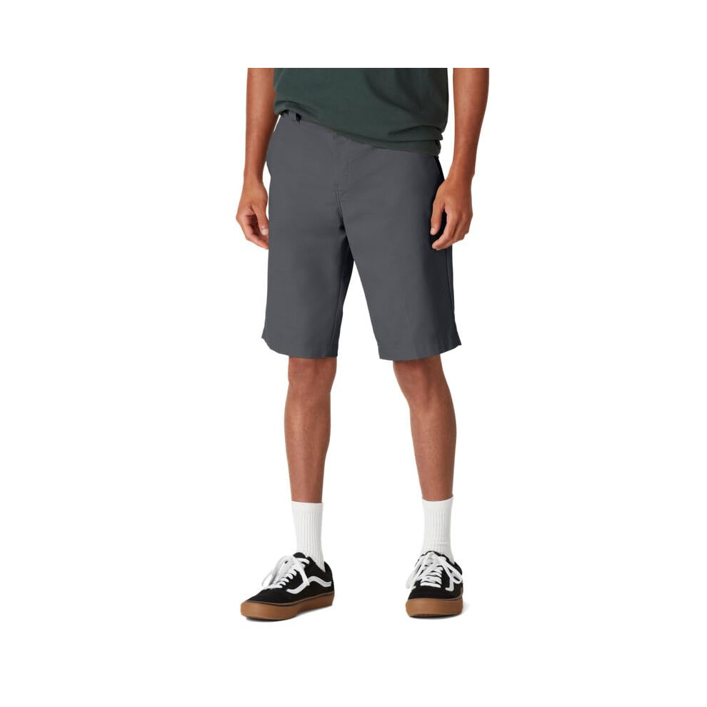 Dickies Men's Flex Skateboarding Slim Fit 11 Inch Shorts  Charcoal Gra