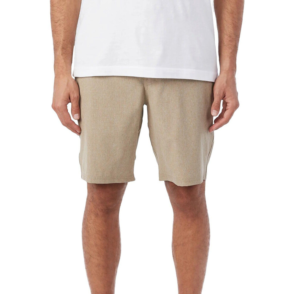 O'Neill Men's Reserve Heather 19"" Hybrid Shorts  Khaki  28