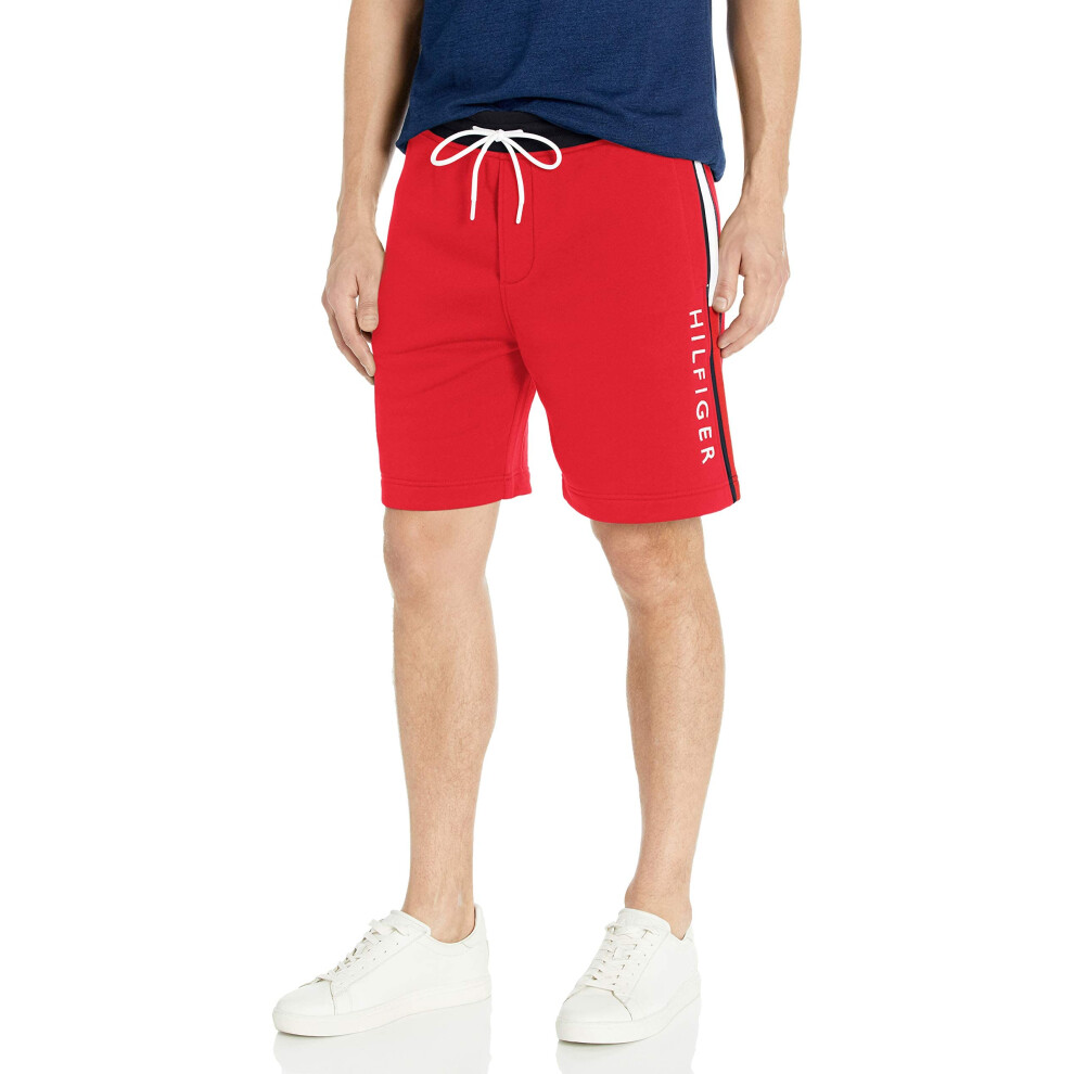 Tommy Hilfiger Men's Essential Fleece Sweat Short  Red Hot  L