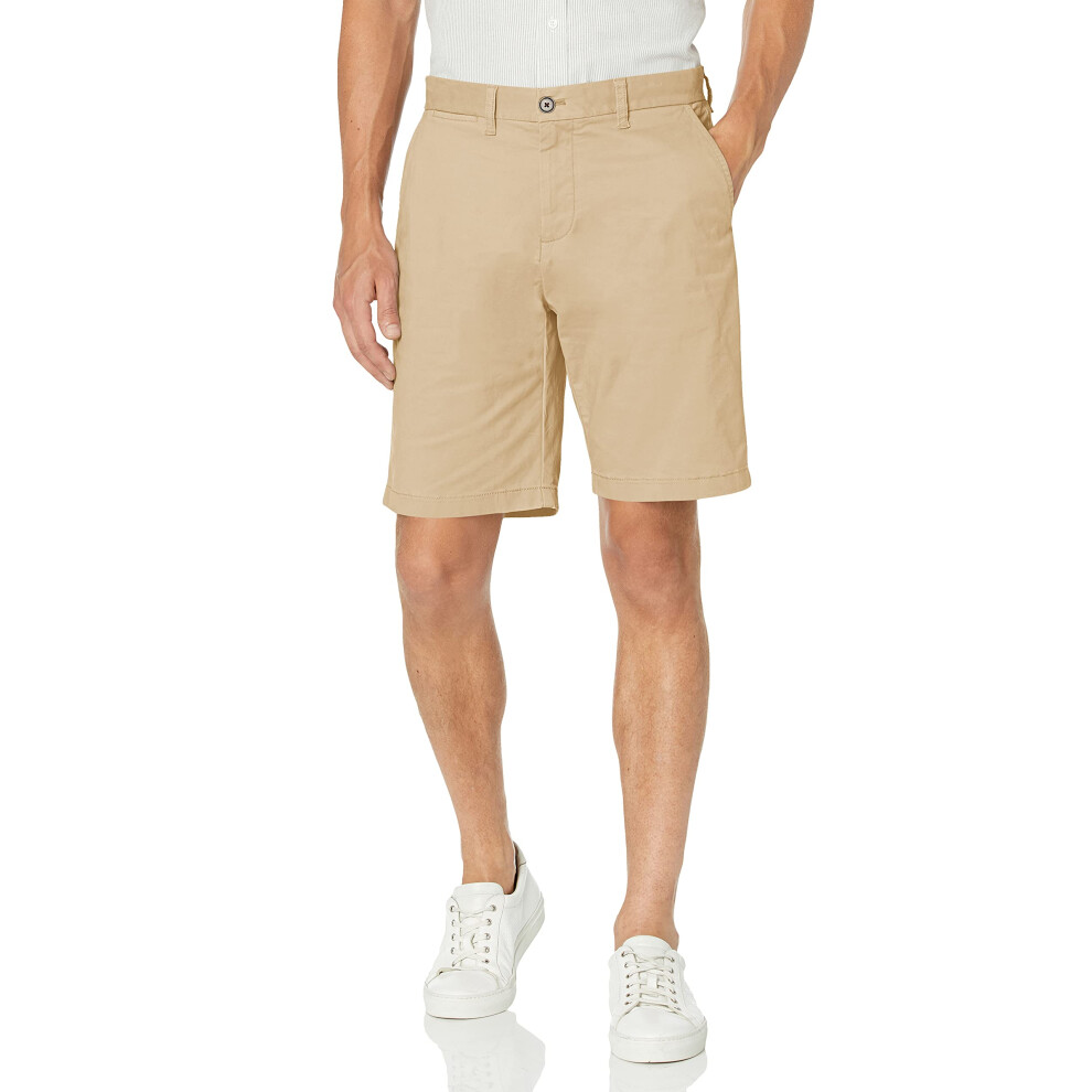 Tommy Hilfiger Men's Casual Stretch Chino Shorts  Mallet  32