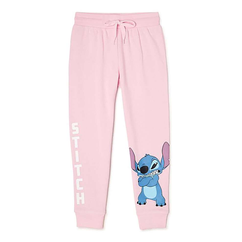 Disney Lilo & Stitch Jogger Sweatpants-Girls 4-16  Light Pink  4-5