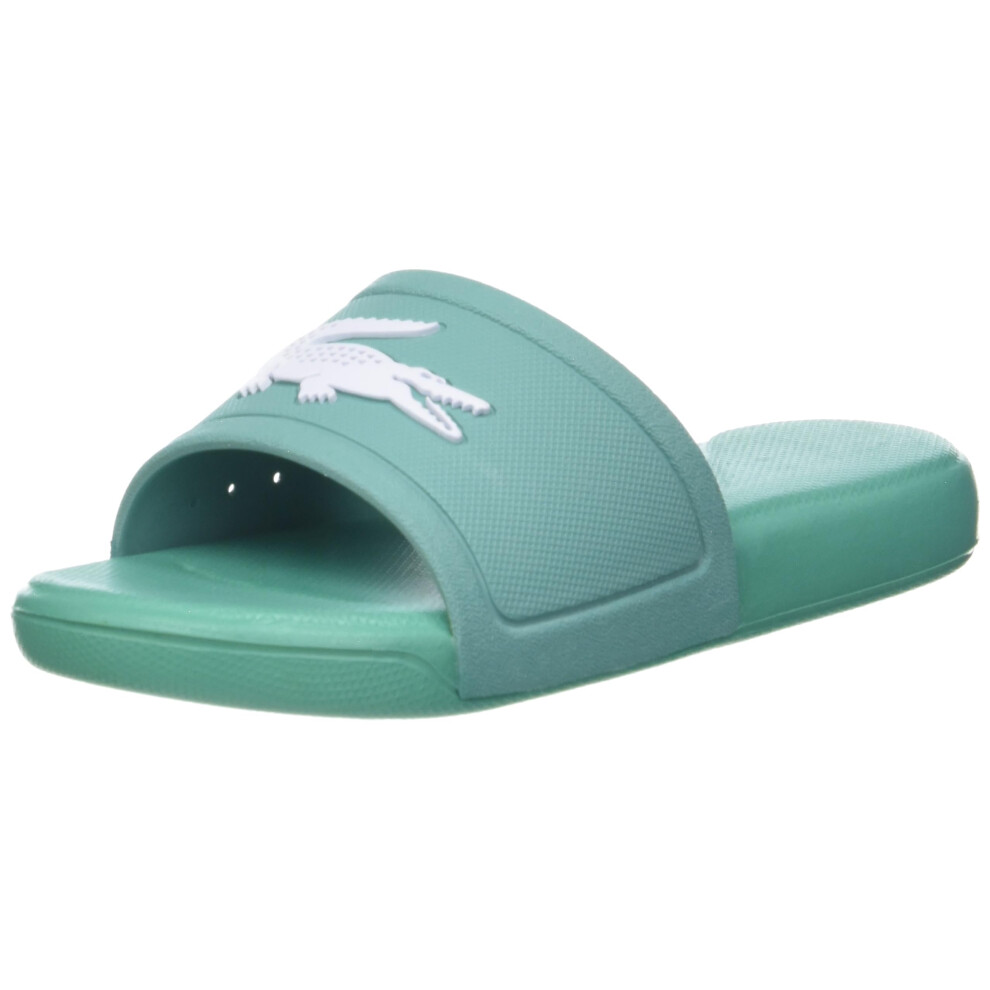 Lacoste L.30 Slide Sandal  GRN/WHT  11 US Unisex Little Kid