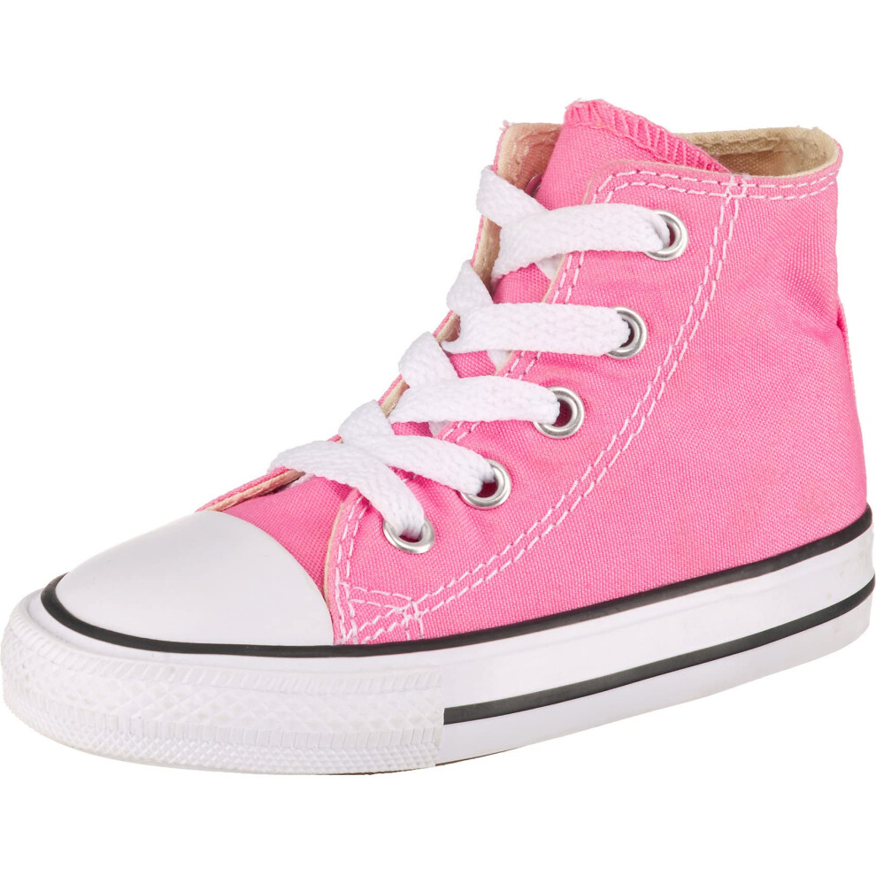 Converse Kids' Chuck Taylor All Star Canvas High Top Sneaker  pink  5