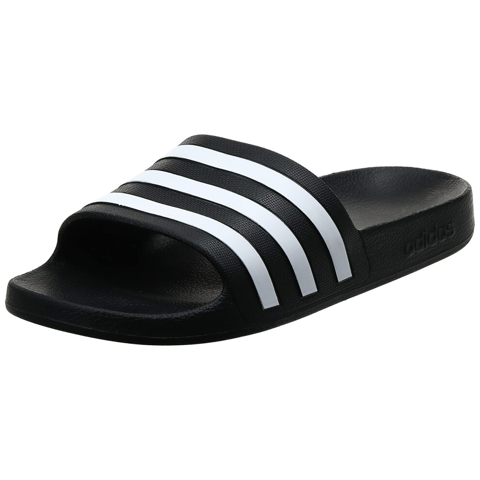 adidas Adilette Aqua Slides Water Shoe  Core Black/White/Core Black  1