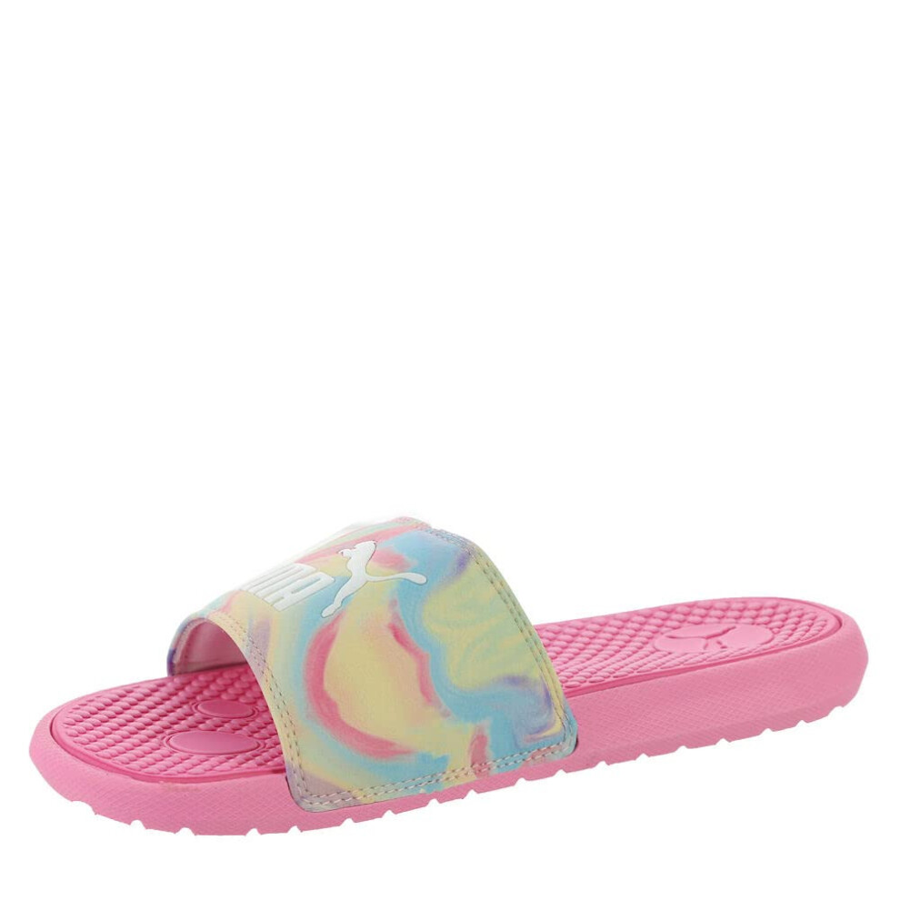 PUMA Cool Cat Ice Cream Swirl (Big Kid) Pink Glimmer/Elektro Purple/Is