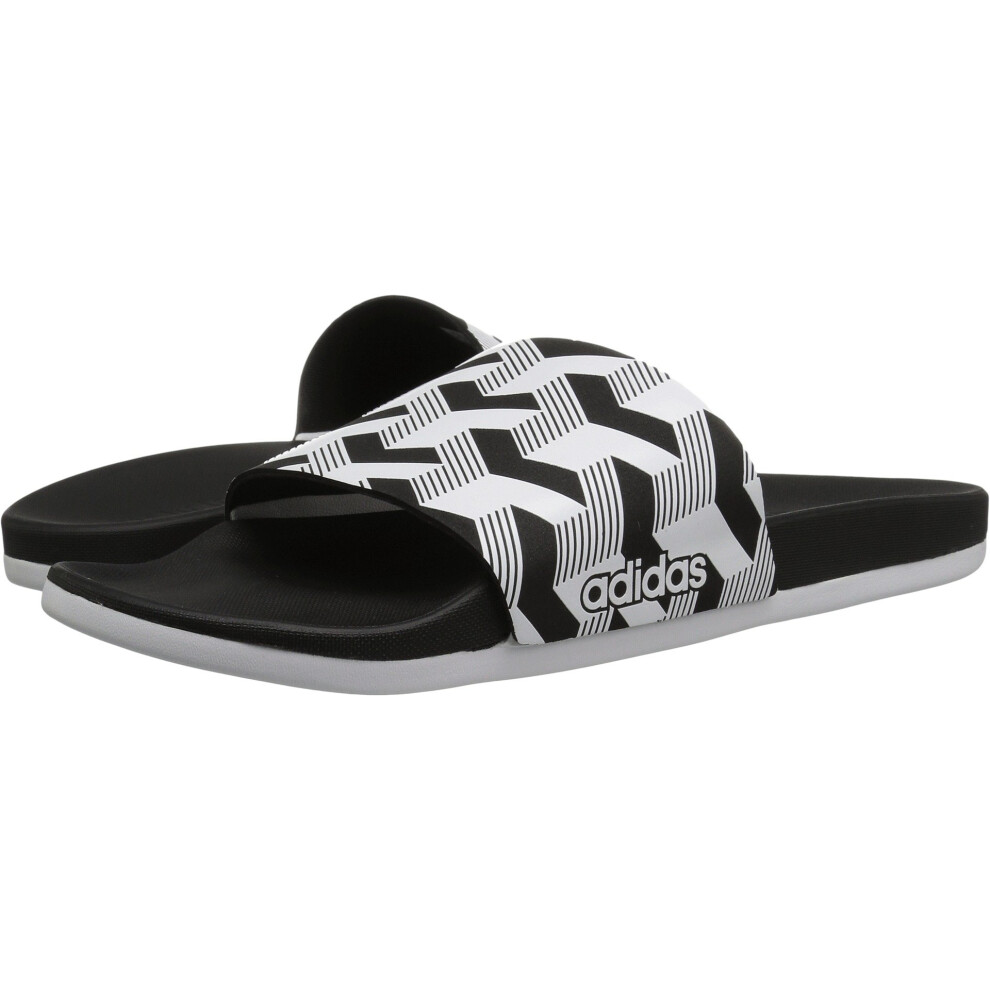 adidas Adilette Aqua Slides Water Shoe  Core Black/White/Core Black  1