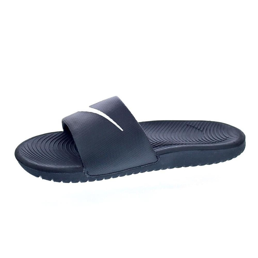 Nike Girls Kawa Slide (GS/PS) Athletic Sandal  Black/White  6 Little K