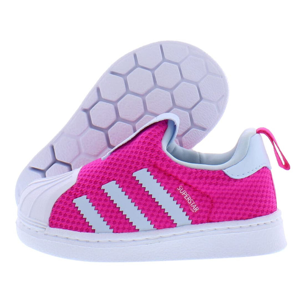 adidas Superstar 360 Baby Girls Shoes Size 9.5  Color: Pink/Grey