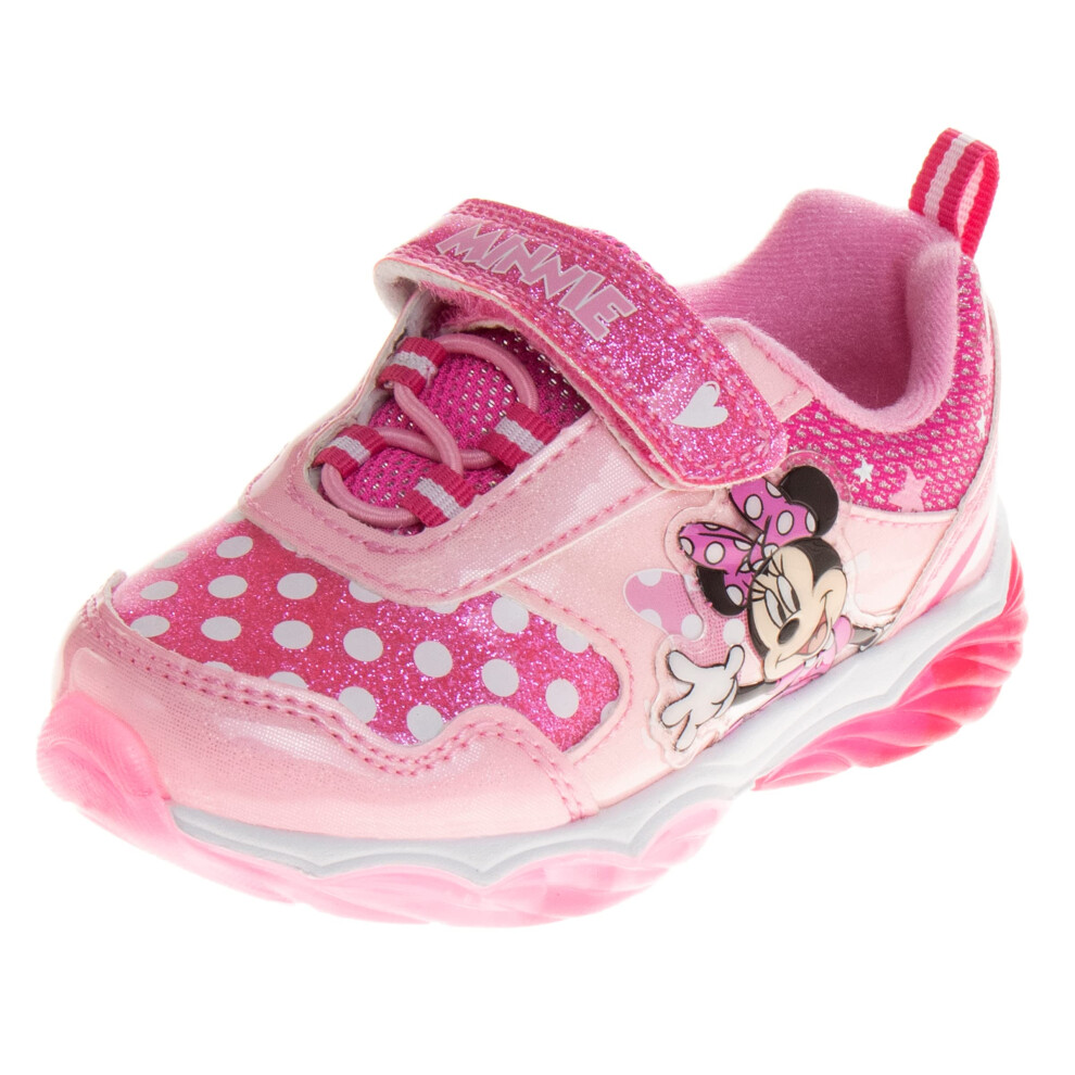 Disney Girls' innie Mouse Shoes - Minnie Mouse Slip-On Laceless Light-