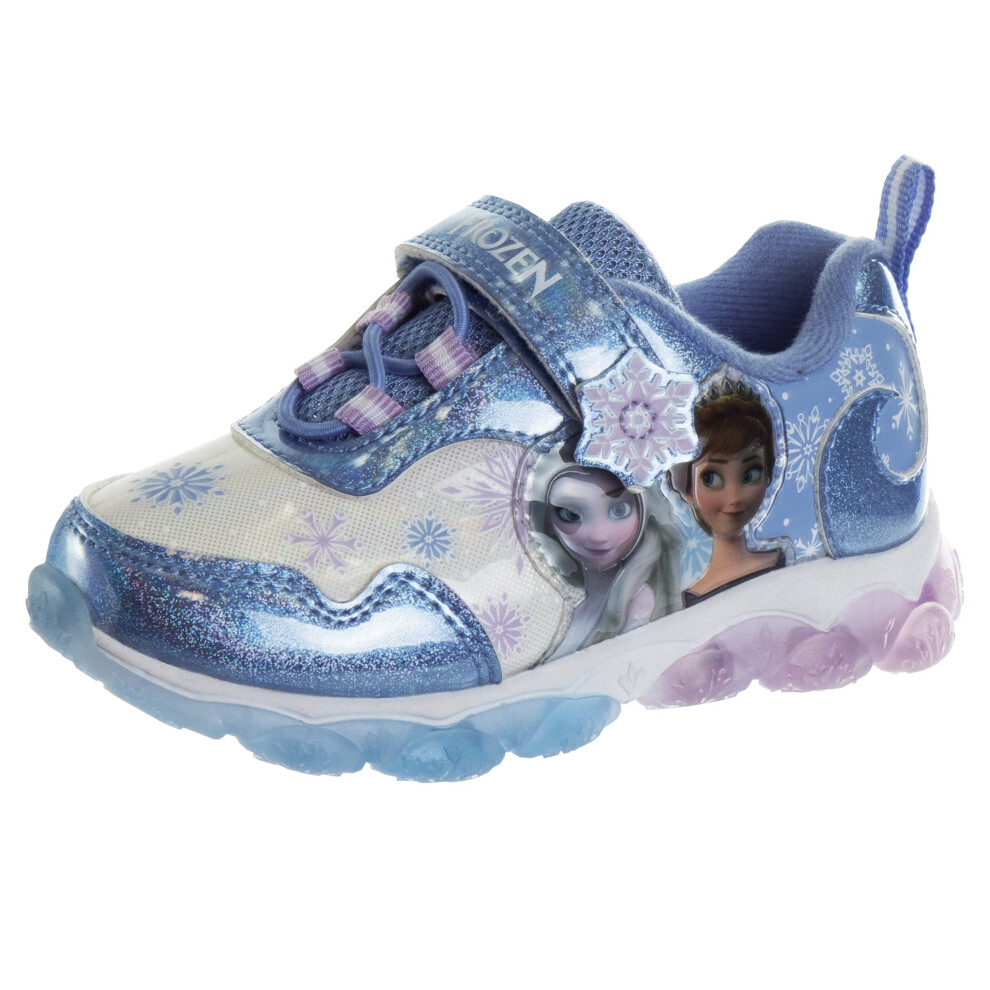 Disney Frozen Shoes for Girls Light up Sneakers - Princess Anna Elsa L