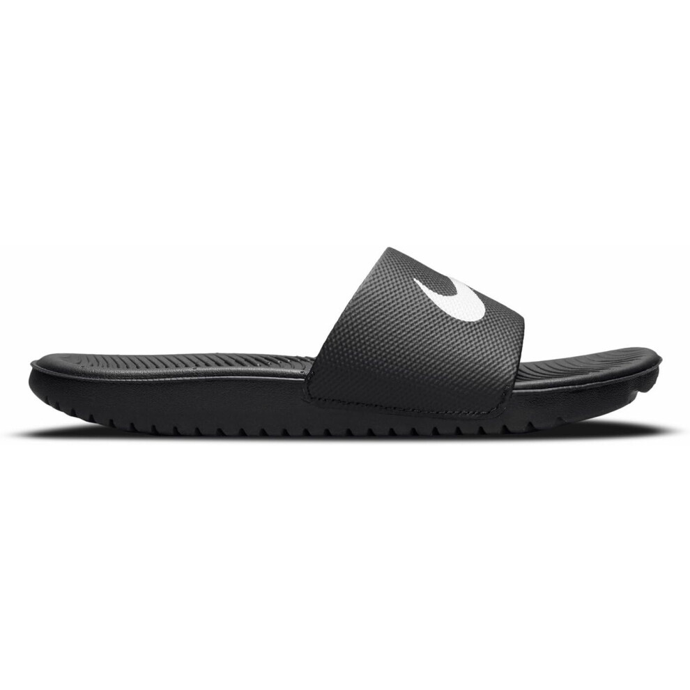 NIKE Kids' Kawa Slide Sandal  Black/White  3 M US Little Kid