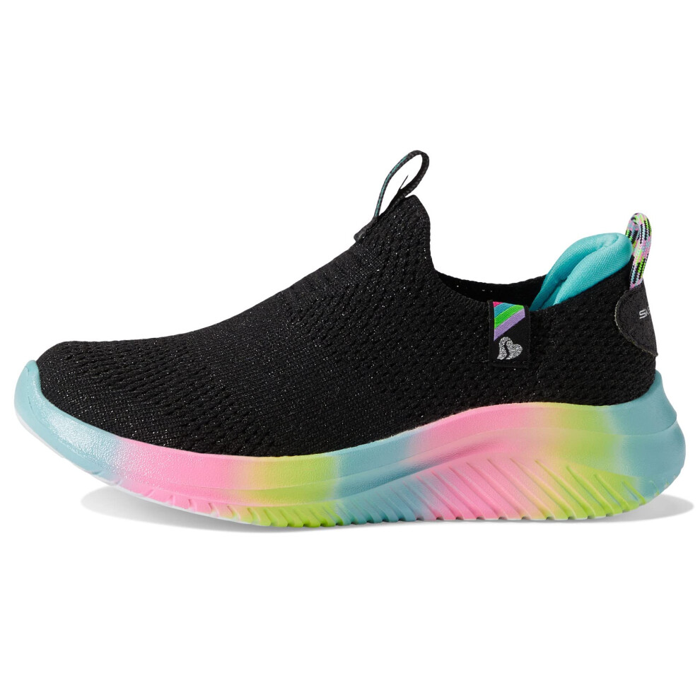 Skechers Kids Ultra Flex 3.0-Color Joy Sneaker  Black/Multi  12 US Uni