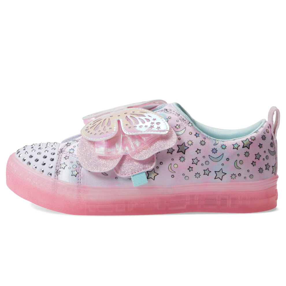 Skechers Kids Girls Shuffle Brights Sneaker  Link Pink/Multi  10 Toddl