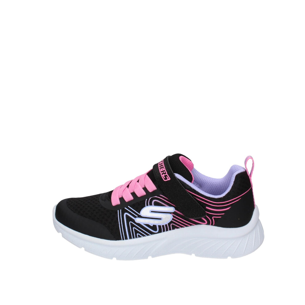 Skechers Kids Girls Microspec Plus-Swirl Sweet Sneaker  Black/Multi  1