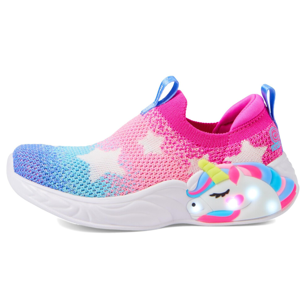 Skechers Kids Unicorn Dreams-Sherbert STA Sneaker  Hot Pink/Multi  13