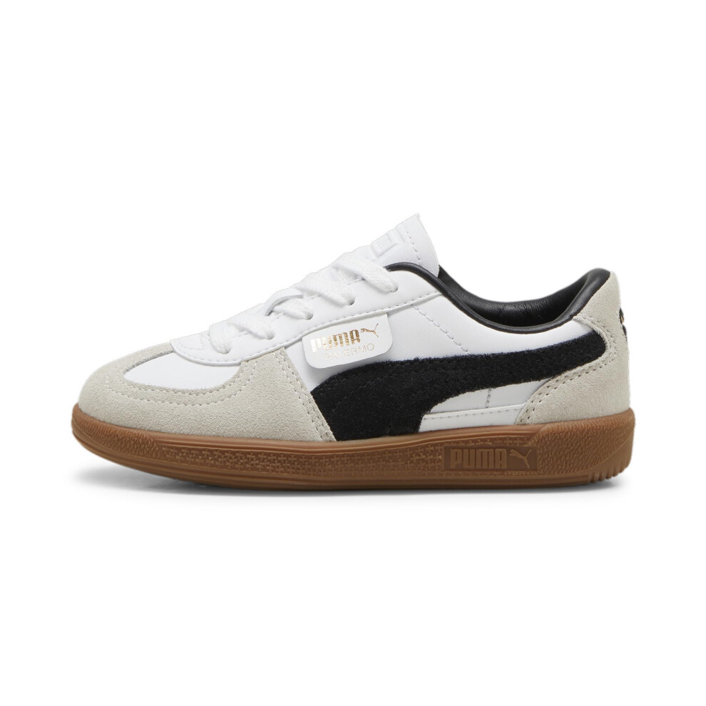 Puma Palermo (Little Kid) Sneaker  Black/Feather Gray/Gum  3 US Unisex