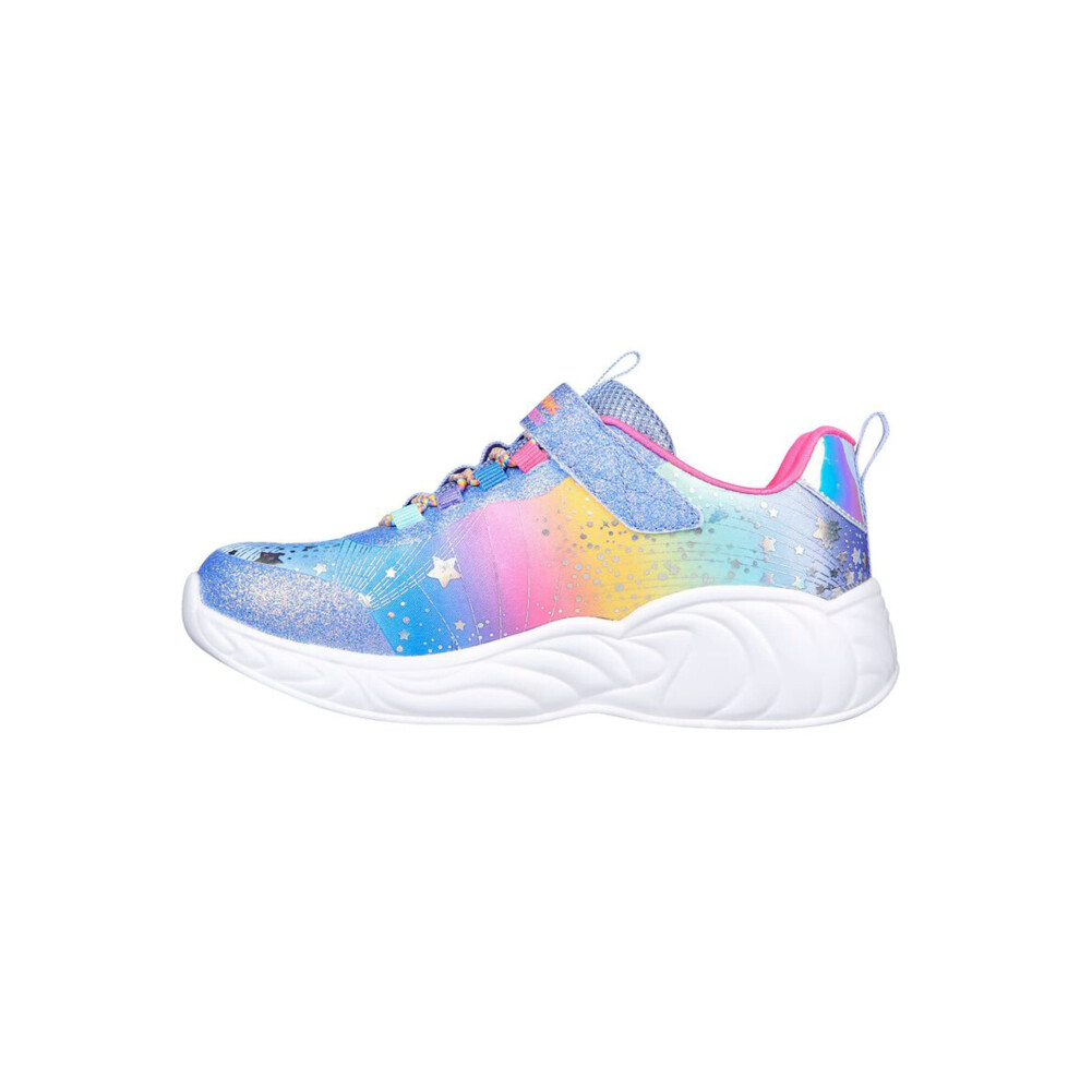 Skechers Kids Girls Unicorn Dreams Sneaker  Blue/Multi  13 Little Kid