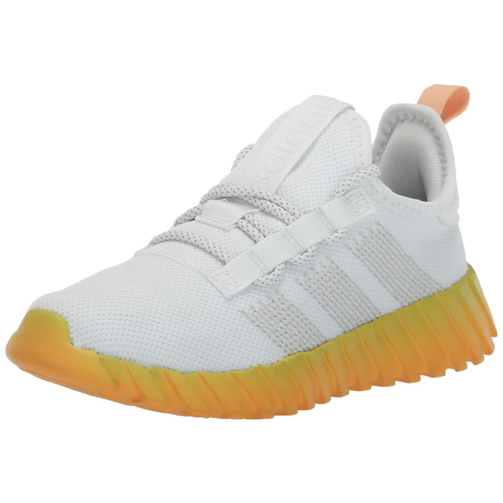 adidas Kaptir Flow Sneaker  White/Crystal White/Hazy Orange  6 US Unis