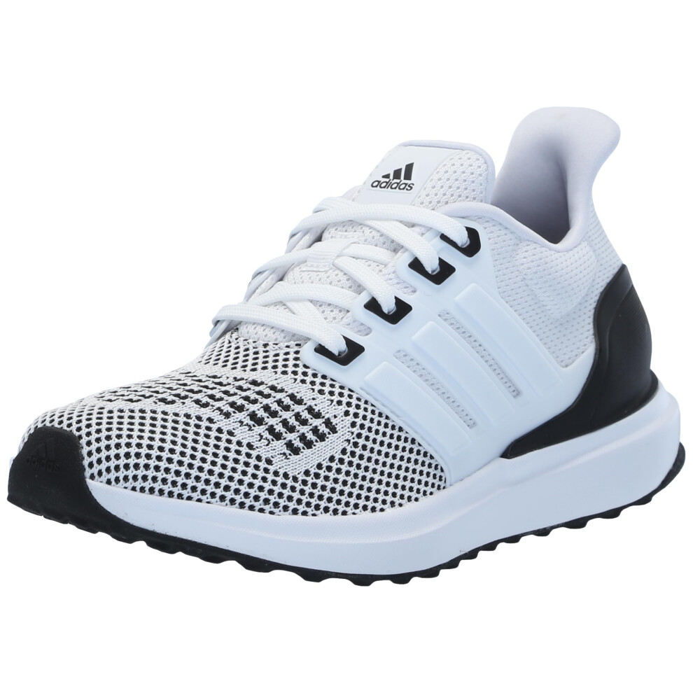 adidas UBounce DNA Sneaker  White/White/Black  2 US Unisex Little Kid