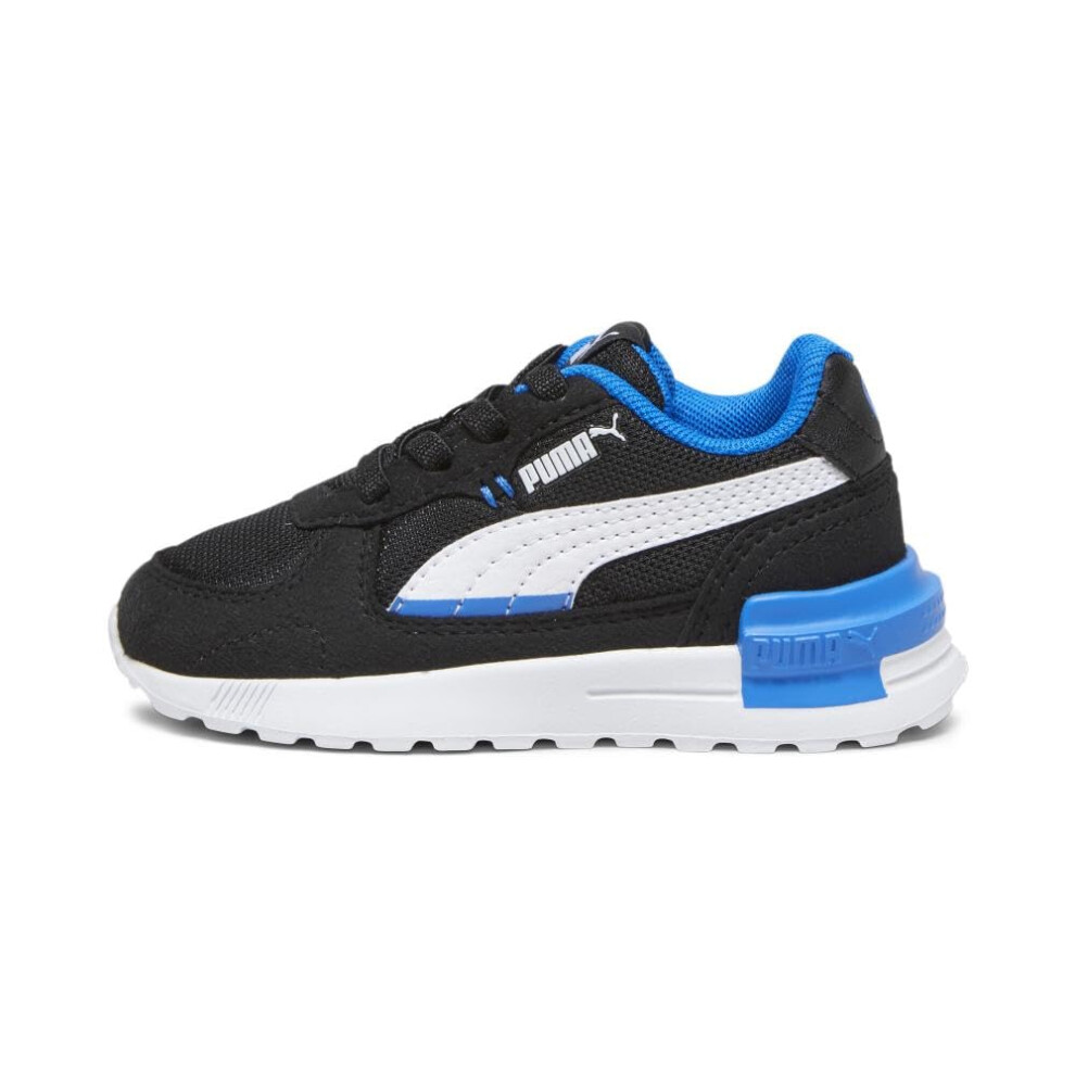 PUMA Graviton Alternate Closure Sneaker  Black White-Racing Blue  2 US