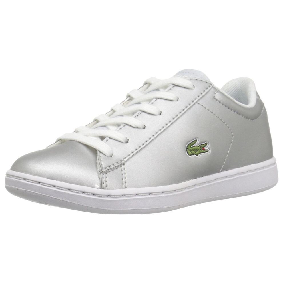 Lacoste Unisex-Kid's Carnaby Sneaker  Light Grey  12 M US Little Kid