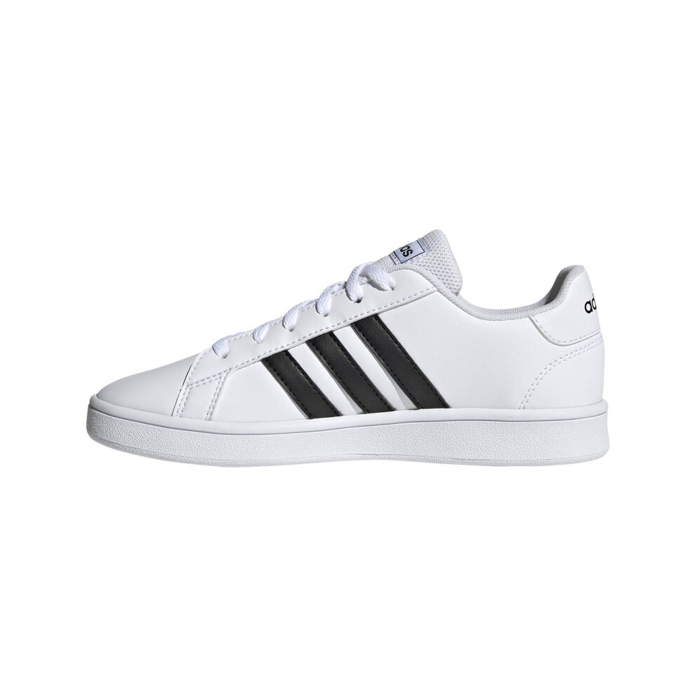 adidas Grand Court Sneaker  White/Black/White  10.5 US Unisex Little K