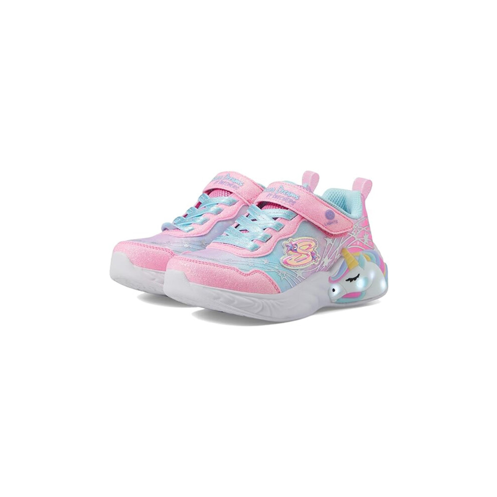 Skechers Kids Girls Unicorn Dreams-Wishful MAGI Sneaker  Pink/Turquois