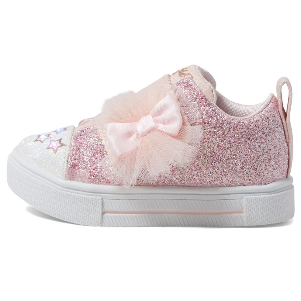 Skechers Kids Girls Toes Twinkle Sparks-Glitter Gems Sneaker  Rose Gol