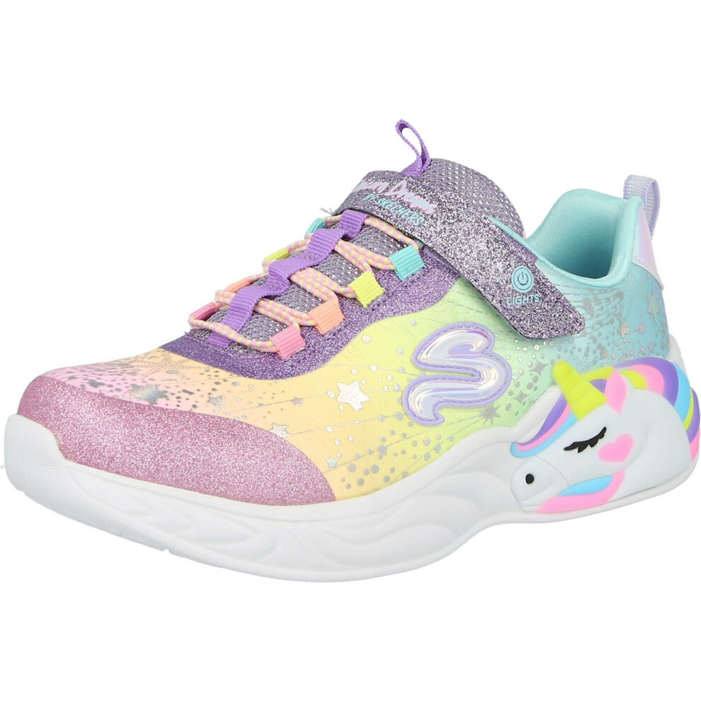 Skechers Kids Girls Unicorn Dreams Sneaker  Purple/Multi  12.5 Little