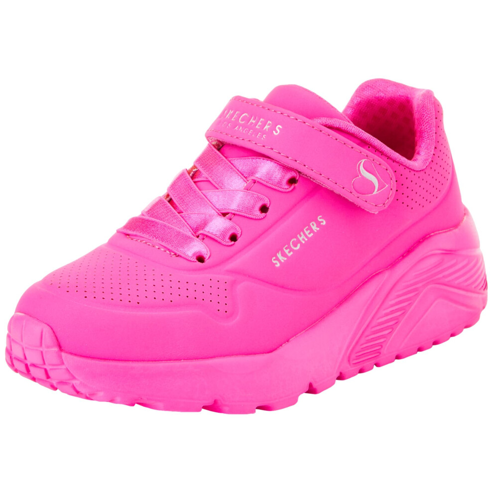 Skechers Girls Uno Lite Sneaker  Hot Pink  2.5 Little Kid