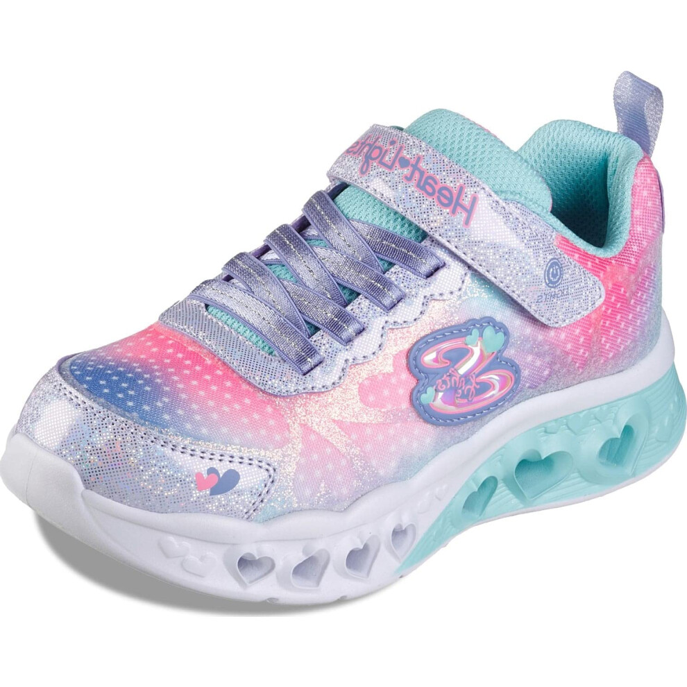 Skechers Flutter Heart Lights-Simply Sneaker  Lavender/Multi  4 US Uni