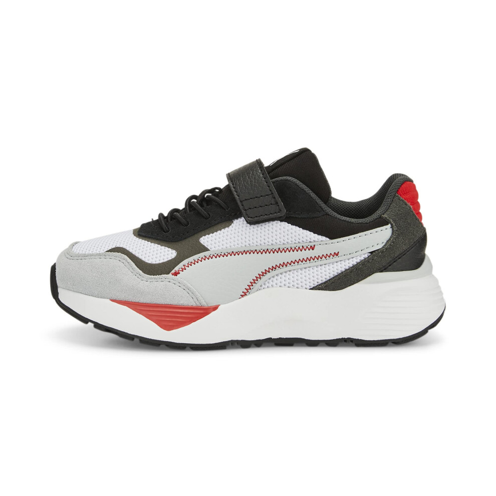 PUMA RS-Metric Alternate Closure+ Sneaker  White-High Risk Red  2 US U