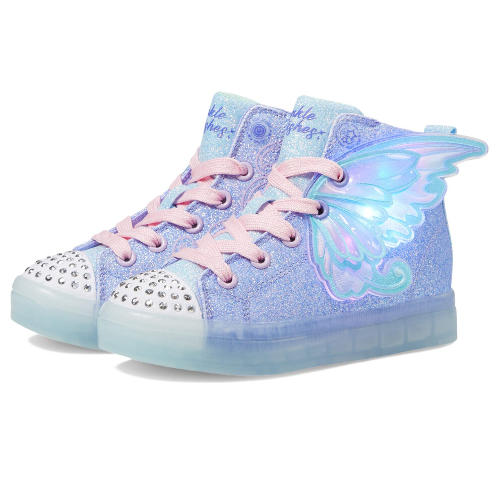 Skechers Kids Girls Toes TWI-Lites 2.0-Twinkle Wishe Sneaker  Light Bl