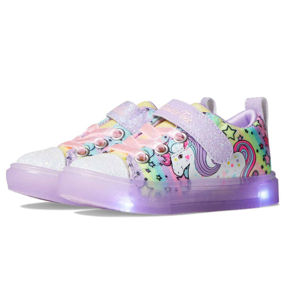 Skechers Kids Girls Toes Twinkle Sparks Ice-Unicorn Bu Sneaker  Lavend