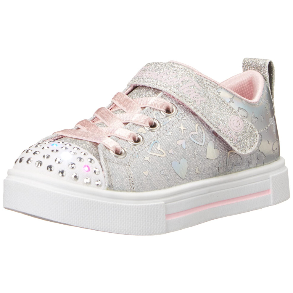 Skechers Kids Twinkle Toes Twinkle Sparks -Heather Charm Sneaker  Grey