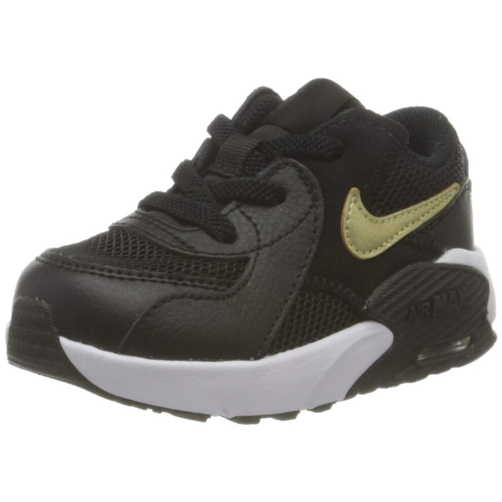 Nike Air Max Excee (Little Kid) Black/Metallic Gold Star/White 3 Littl