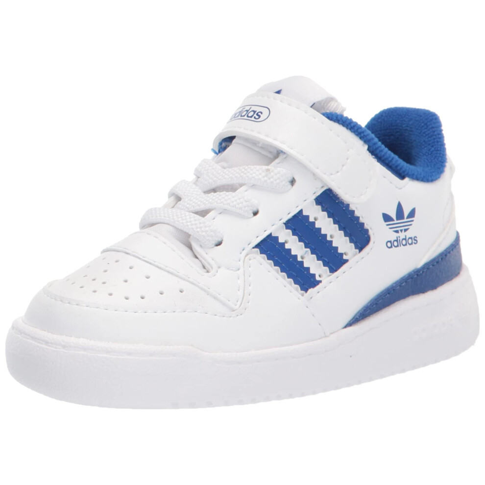 adidas Originals Forum Low Sneaker  White/Team Royal Blue/White  3 US