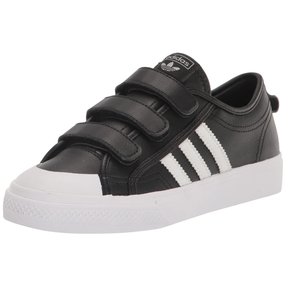 adidas Originals Nizza Sneaker  Black/White/White (Cross Strap)  4.5 U