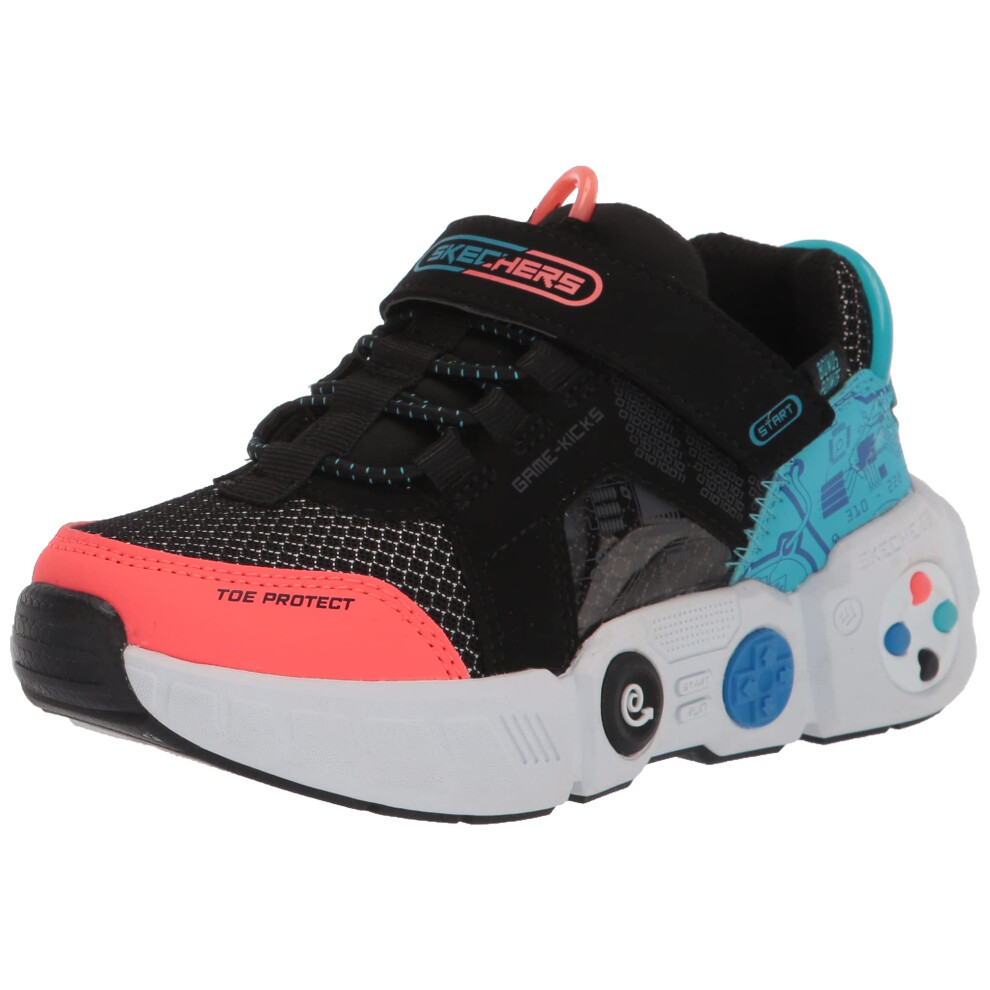 Skechers Kids Gametronix Sneaker  Black/Multi  12 US Unisex Little Kid