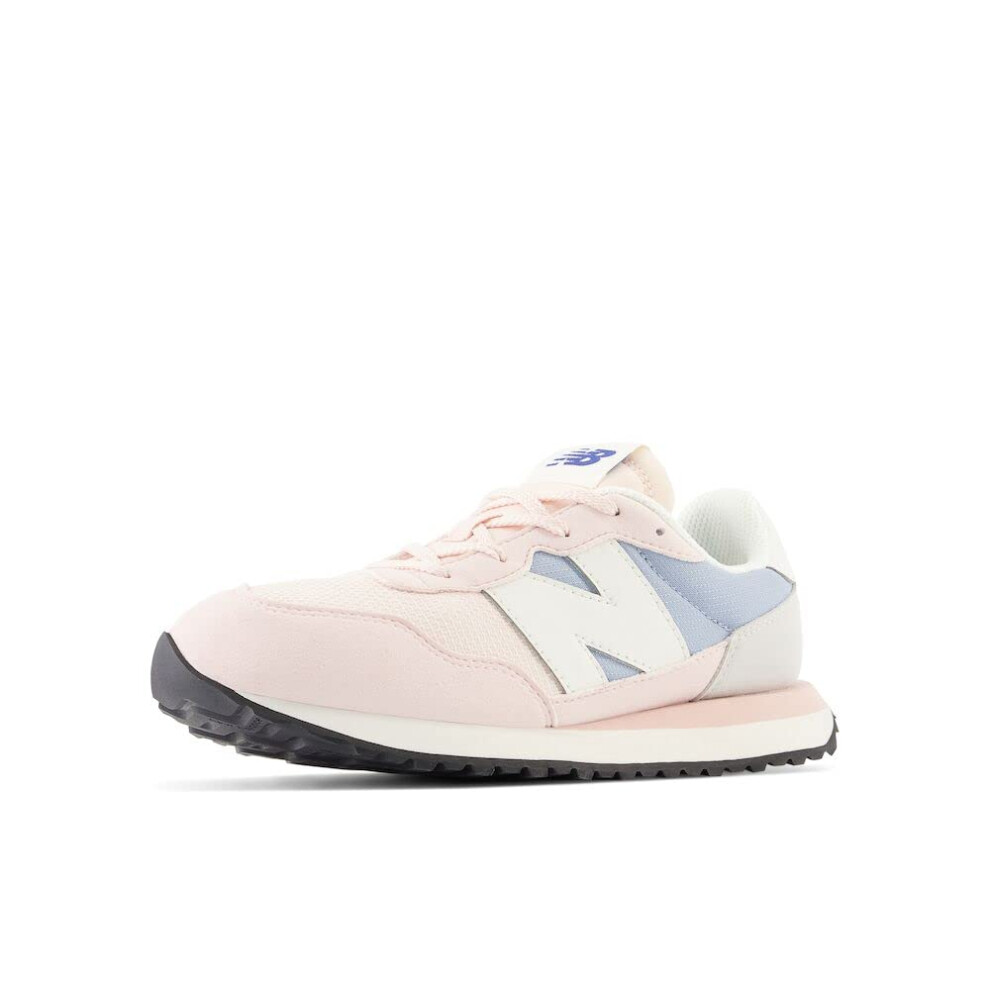 New Balance Kids 237 V1 Lace Up Sneaker  Quartz Pink/Light Arctic Grey