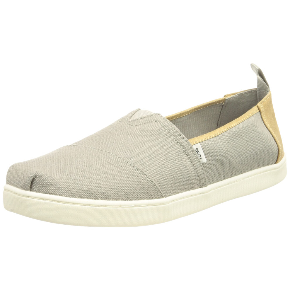 TOMS unisex child Alpargata Sneaker  Grey  10 Little Kid US