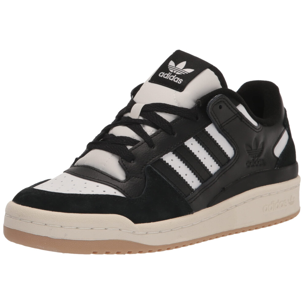 adidas Originals Forum Low Sneaker  Black/White/Cream White  5 US Unis