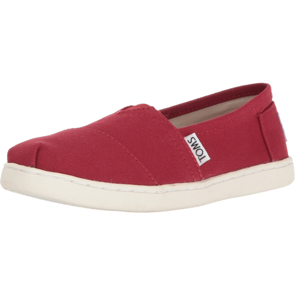 TOMS Women's Espadrille Loafer Flat  Red  5.5