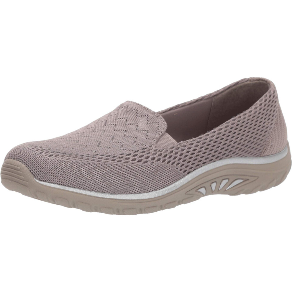 Skechers womens Reggae Fest - Willows Loafer Flat  Dark Taupe  9 US