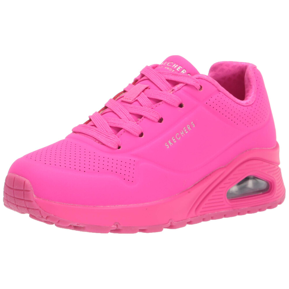 Skechers girls Uno - Night Shades Sneaker  Hot Pink  3 Little Kid US