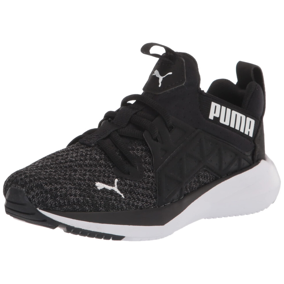 PUMA Softride Enzo NXT Knit (Big Kid) Black White 4.5 Big Kid M