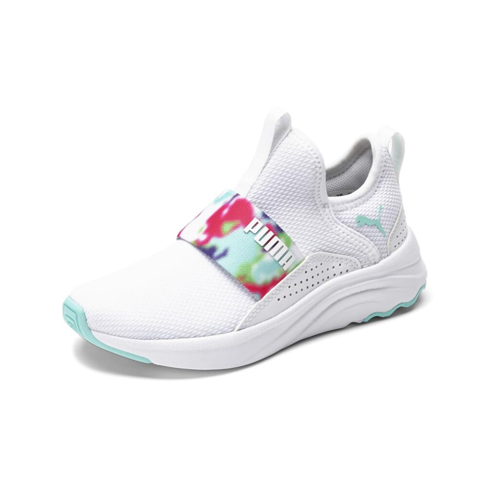 PUMA Softride Sophia Slip-On Bleached (Little Kid/Big Kid) Puma White/